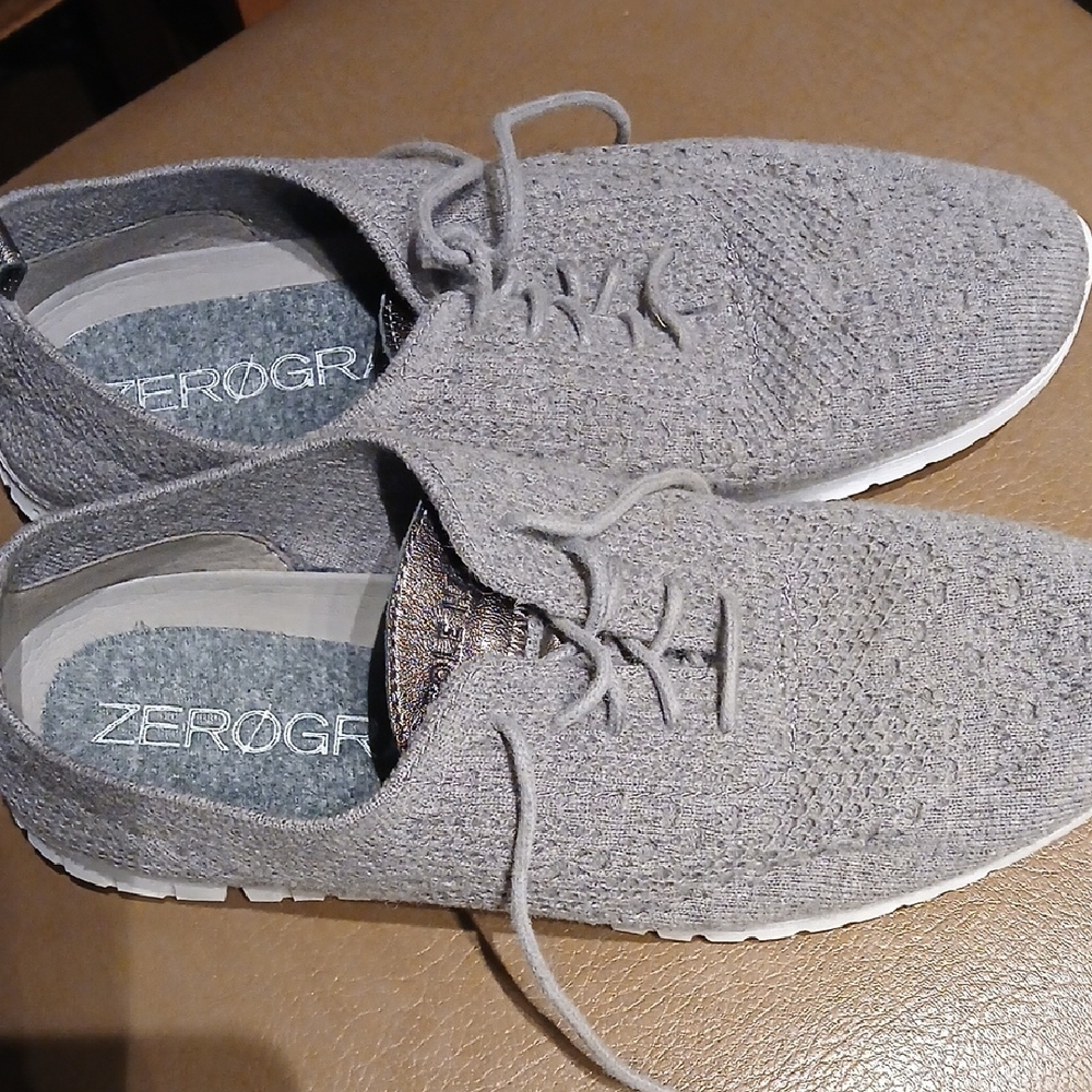 Cole Haan Gray Knit Sneakers Womens